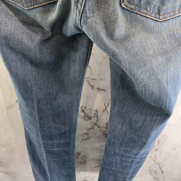7 For All Mankind Jeans Womens 29 Vintage Y2K Light Wash Mid Rise Boot Denim - Picture 8 of 12